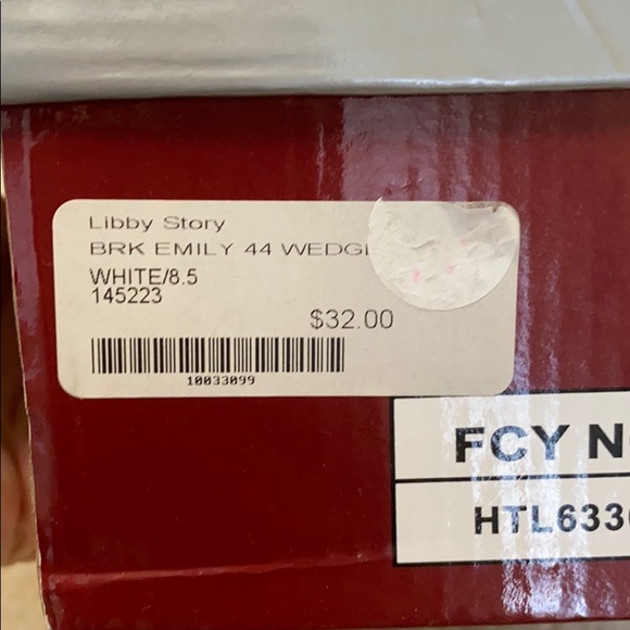 Breckelle’s from Libby Story White Strappy Wedges - Picture 5 of 5